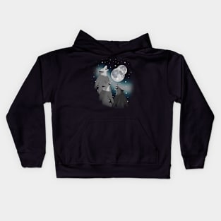 Three Werewolves Moons Kids Hoodie